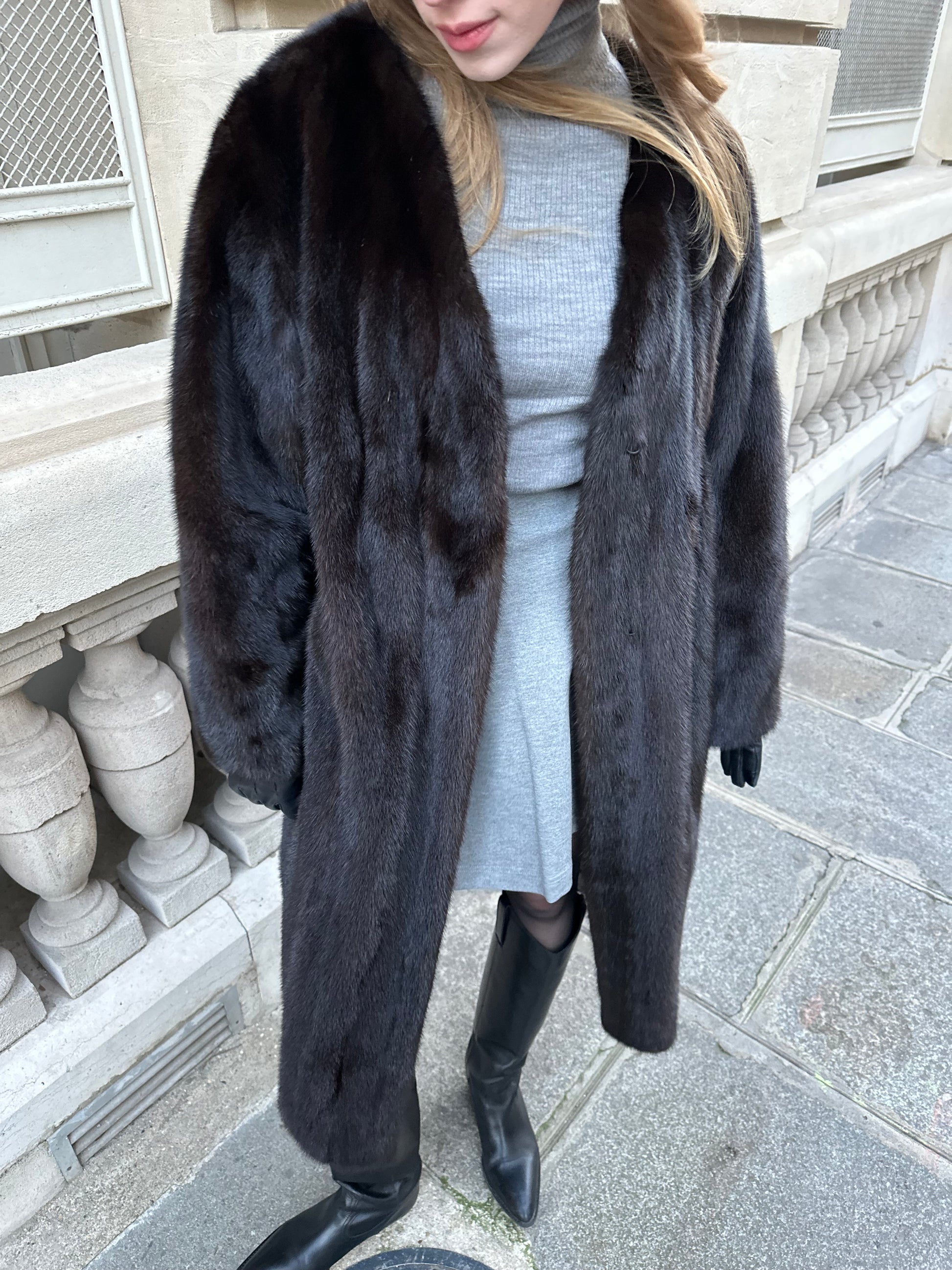 Upcycled Vintage Mink Coat #9