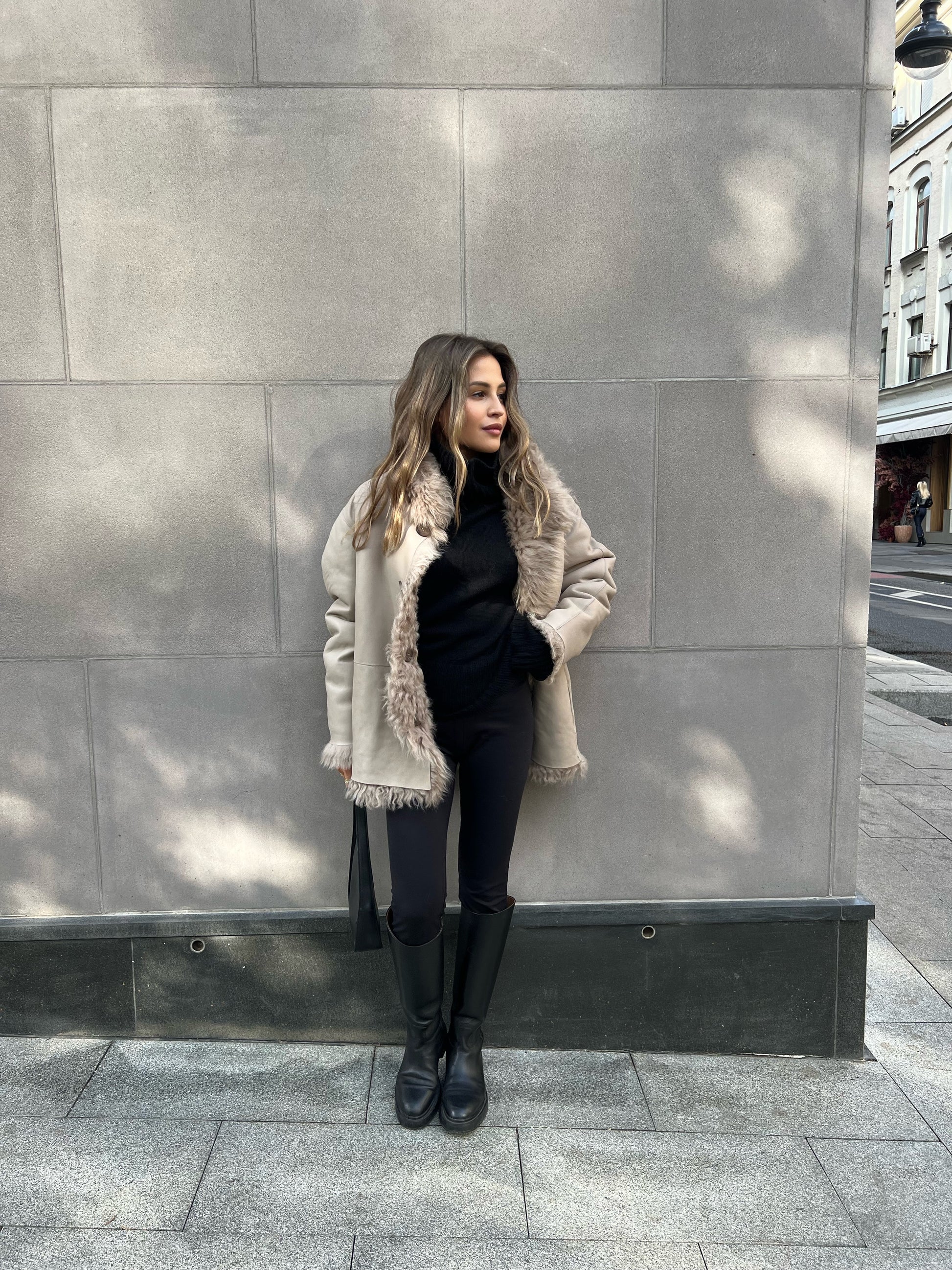 Tigrado Double-Face Shearling Jacket