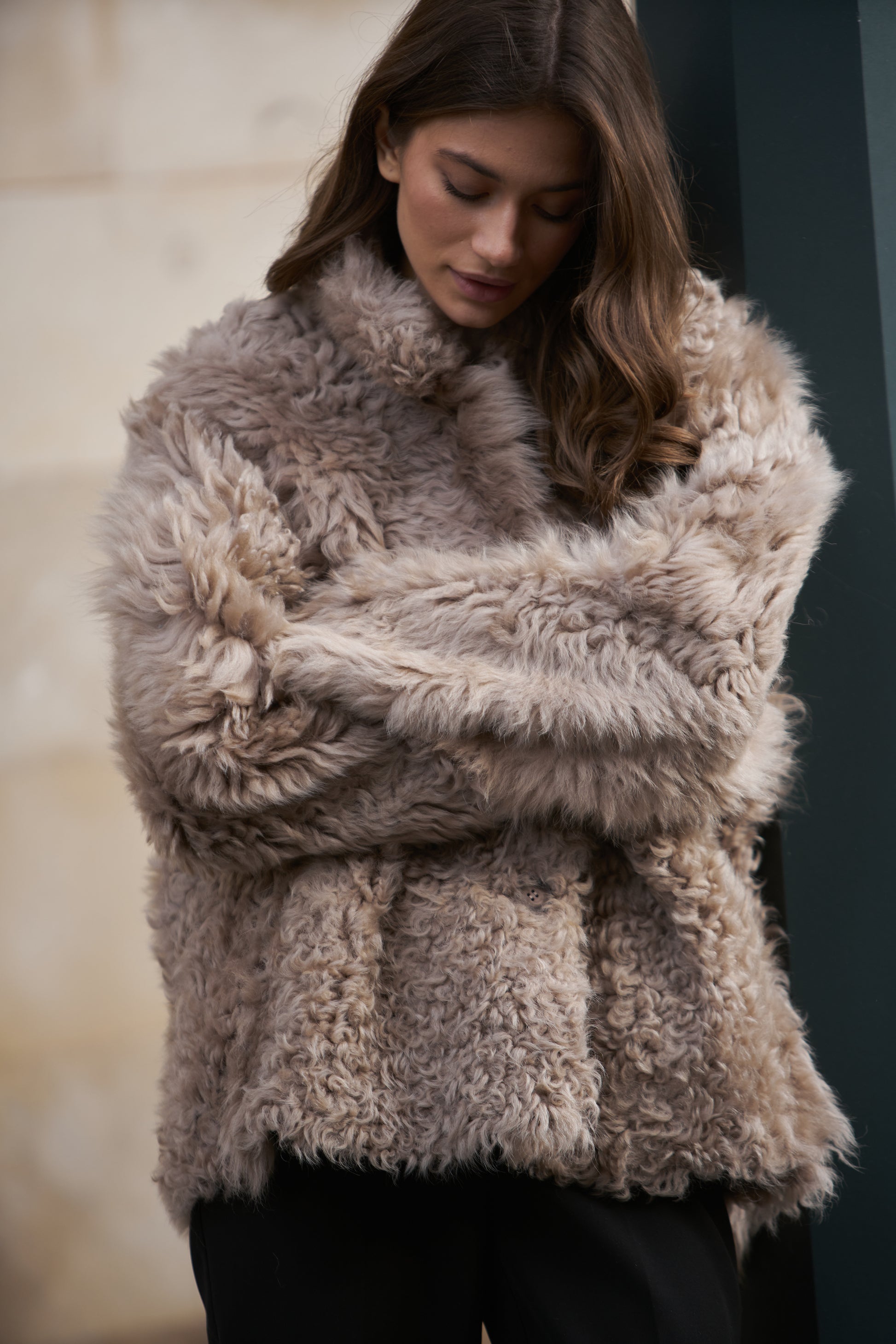 Tigrado Double-Face Shearling Jacket