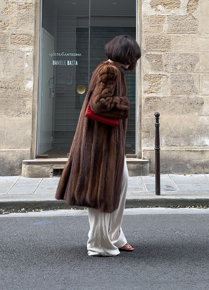 Upcycled Vintage Mink Coat #4