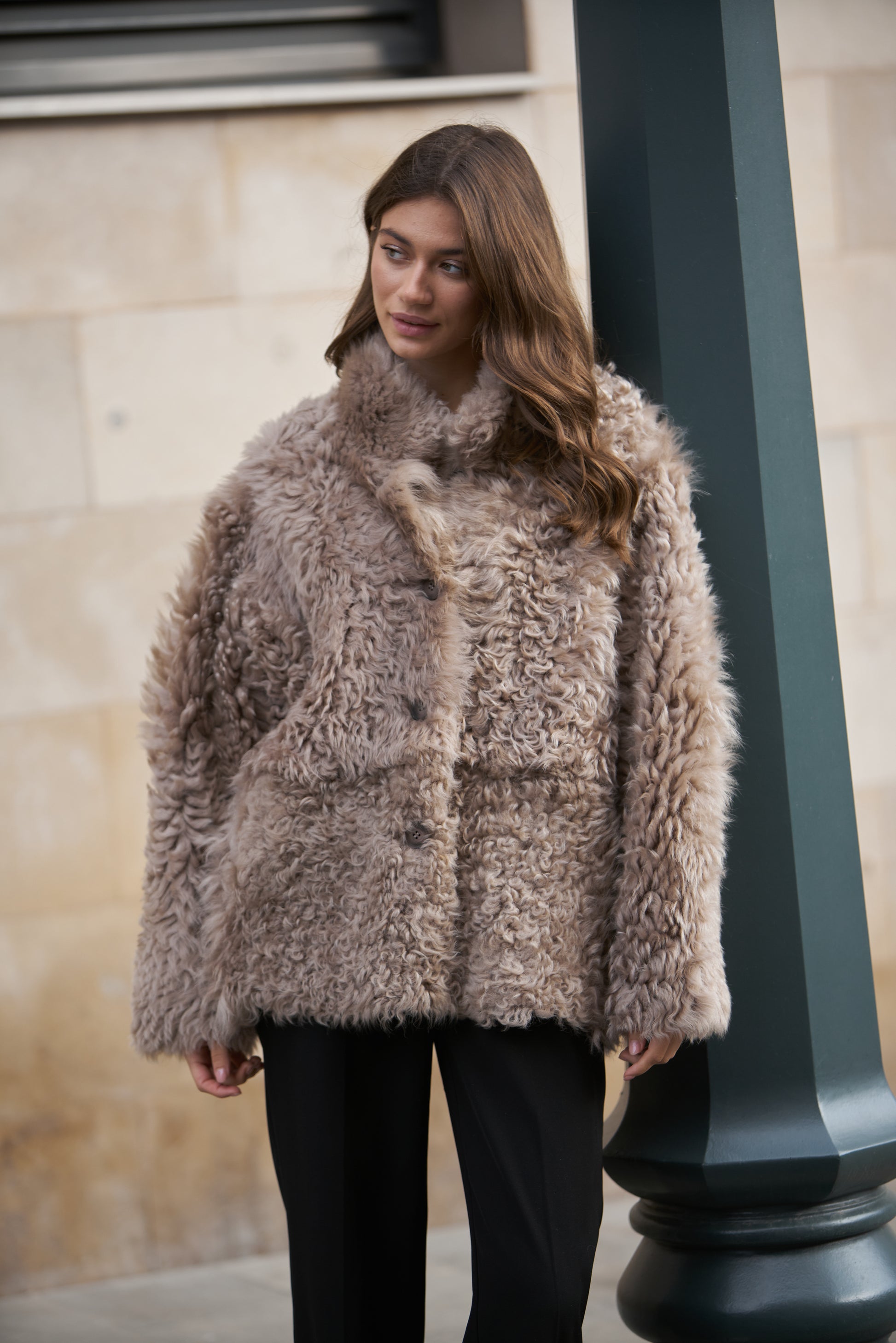 Tigrado Double-Face Shearling Jacket