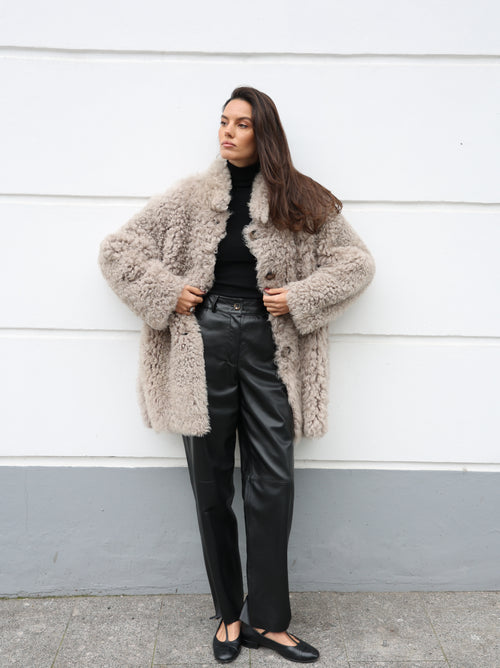 Tigrado Double-Face Shearling Coat