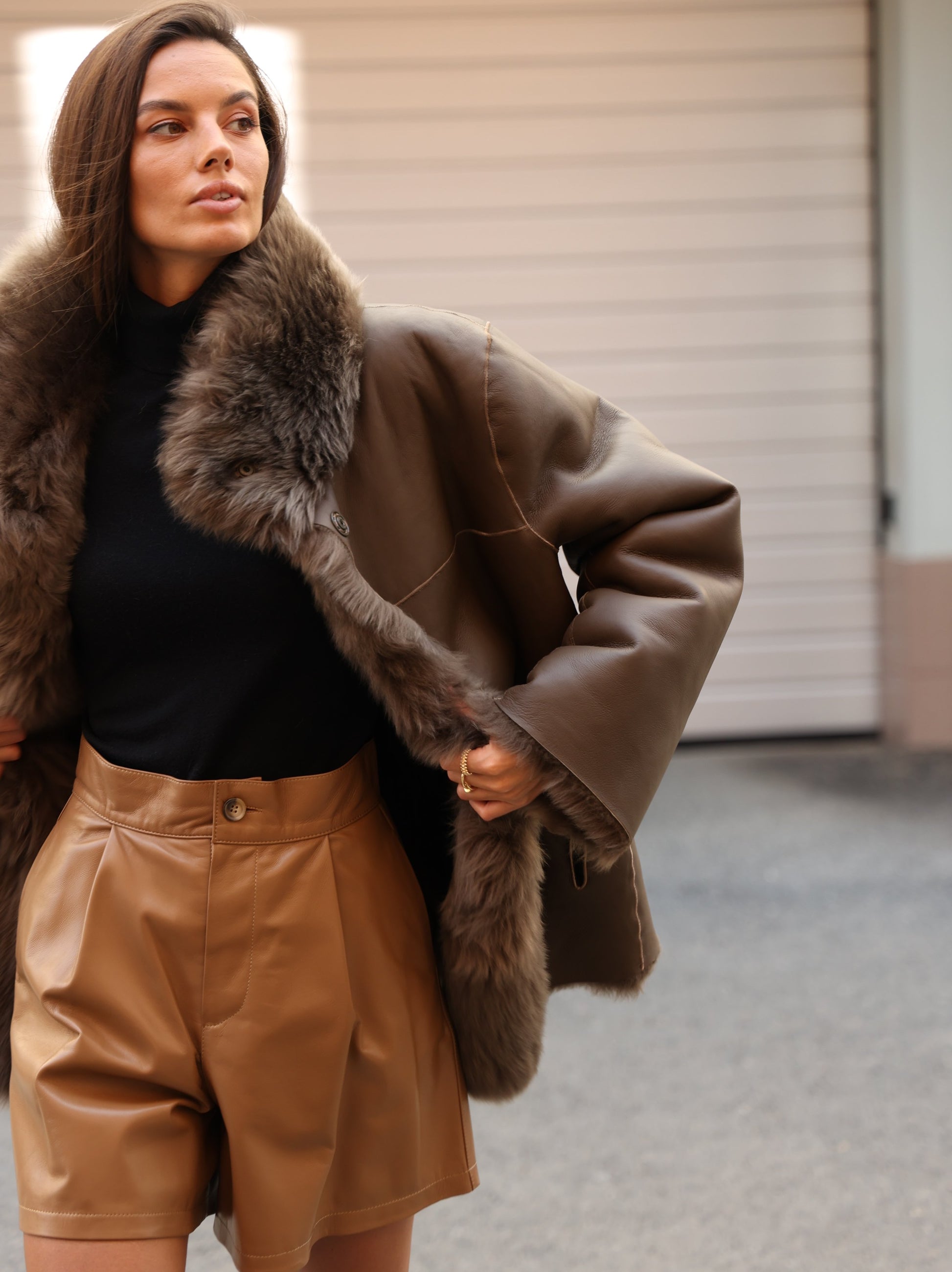 Marilyn Double-Face Shearling Coat