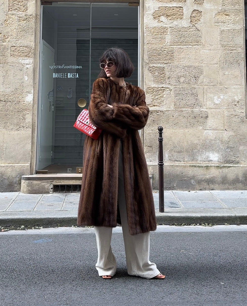 Upcycled Vintage Mink Coat #4